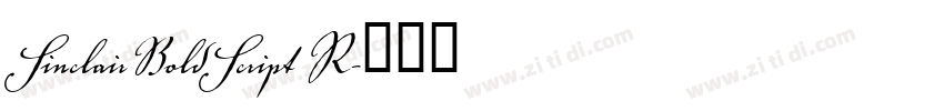 SinclairBoldScript R字体转换